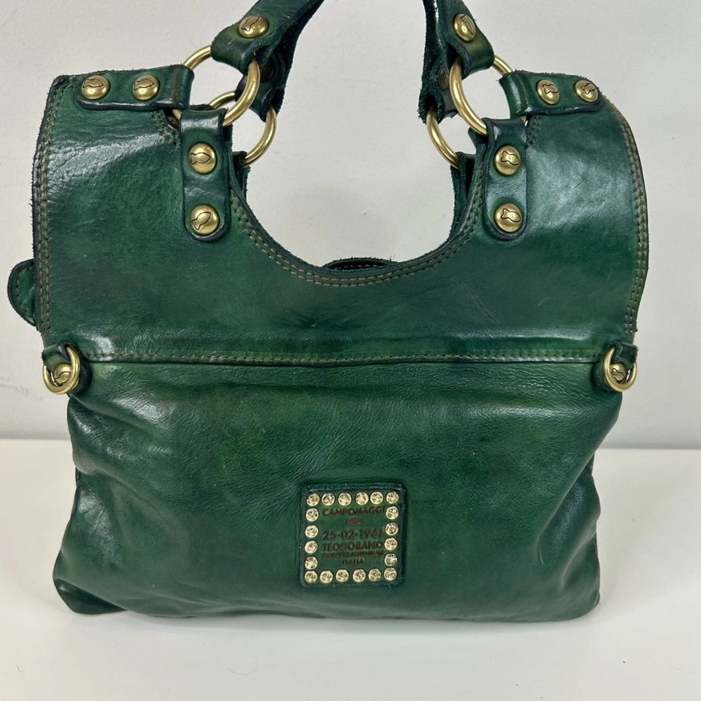 Campomaggi Mamorè Bag in bottle green leather. New with tags. - Picture 2 of 6